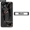 For OPPO A38 4G Phone case Fashion Marble Pattern Phone Case Tempered Glass Protected Soft Silicone Bumper For OPPO A38 Cover Casing HP. 