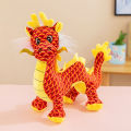 2024 Year of the Dragon Mascot Plush Toys Annual Meeting Cute Simulation Dragon Doll Year of the Dragon Mascot Doll Wholesale.