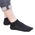 HoneyYami 1pair Men's Cotton Non-slip Yoga Socks With Grips Breathable Anti Skid Floor Socks For Pilates Gym Fitness Size 39-44.