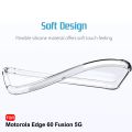 Crystal Clear Back Cover Case for Motorola Moto Edge 60 Fusion 5G | Shockproof Soft TPU Case | Cushioned Edges for Ultimate Protection Back Cover Case (TPU, Transparent).