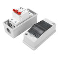 DC Circuit Breaker, Waterproof DC Disconnecter Switch 50A 1000V Transparent Window 6000A Breaking Capacity for Power Generation System.