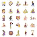 10/30/50pcs Disney Cartoon Movie Tangled Rapunzel Stickers for Kids DIY Laptop Phone Stationery Waterproof Vinyl Anime Sticker. 