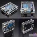 Arduino Uno R3 Case Protective Shell Enclosure Transparent Acrylic Gloss Box Clear Cover. 
