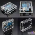 Arduino Uno R3 Case Protective Shell Enclosure Transparent Acrylic Gloss Box Clear Cover. 