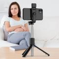 R1S Selfie Stick Adjustable Multifunctional 3 in 1 Bluetooth Remote Control Phone Tripod for Video Shooting. 