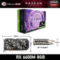 MLLSE AMD Radeon RX 6600M 8GB Placa De Video Game Graphics Card GDDR6 128Bit 7nm Video Card Support Desktop GPU Brazil.