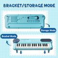 Piano with Microphone (Blue). 