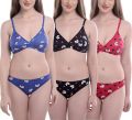 Printed Bra and Panty Set for Women, Comfortable & Stylish.