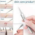 German Ultra-fine No. 5 Blackhead Remover Tweezer Beauty Salon Face Skin Care Tool Pimple Ingrown Hair Clip Black Dots Remov Acn. 