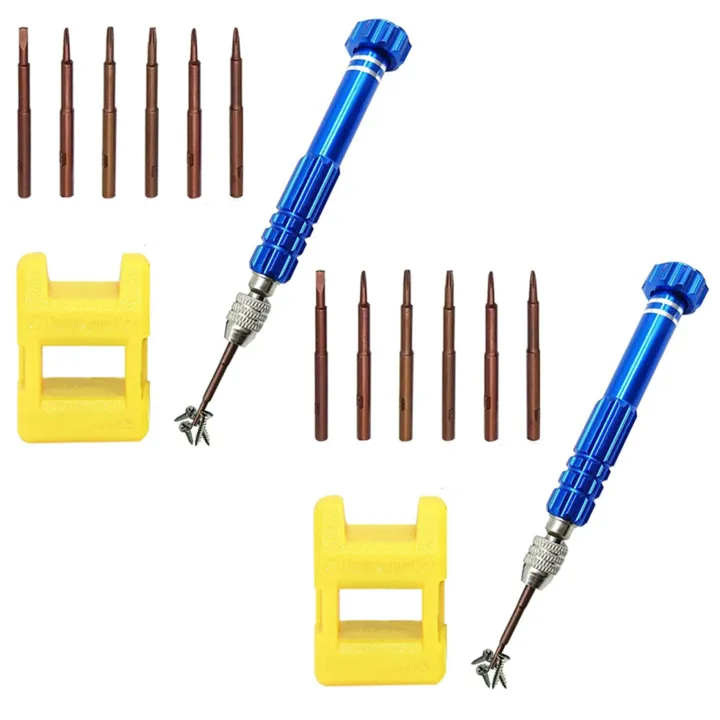 2set%20Magnetic%206%20in%201%20Tiny%20Screw%20Driver%20Kit,%20Small%20Screwdriver%20Set%20Perfect%20Mini%20Screws%20for%20Cell%20Phones,%20Watch%20-%20Image%202