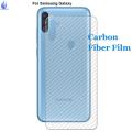 Samsung Galaxy m11 Carbon Fiber Textured Back Screen Sticker. 
