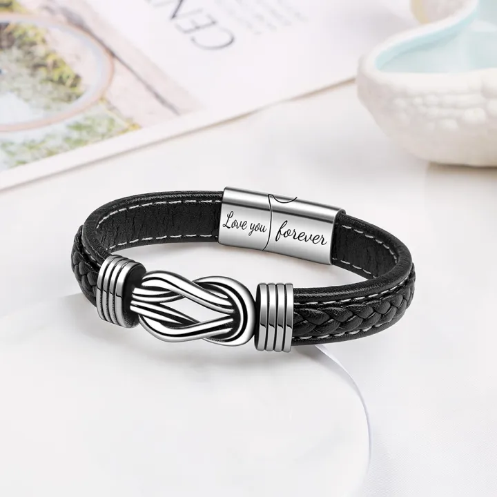 To%20My%20Son%20To%20My%20Grandson%20Bracelet%20Love%20You%20Forever%20Braided%20Leather%20Knot%20Bracelet%20Stainless%20Steel%20Magnetic%20Clasp%20Jewelry%20Gift%20-%20Image%207