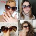 LongKeeper Sunglasses Cat Eye Women Men Sun Glasses Eyewear Eyeglasses Plastic Frame Clear Lens UV400 Shade Fashion Driving New. 