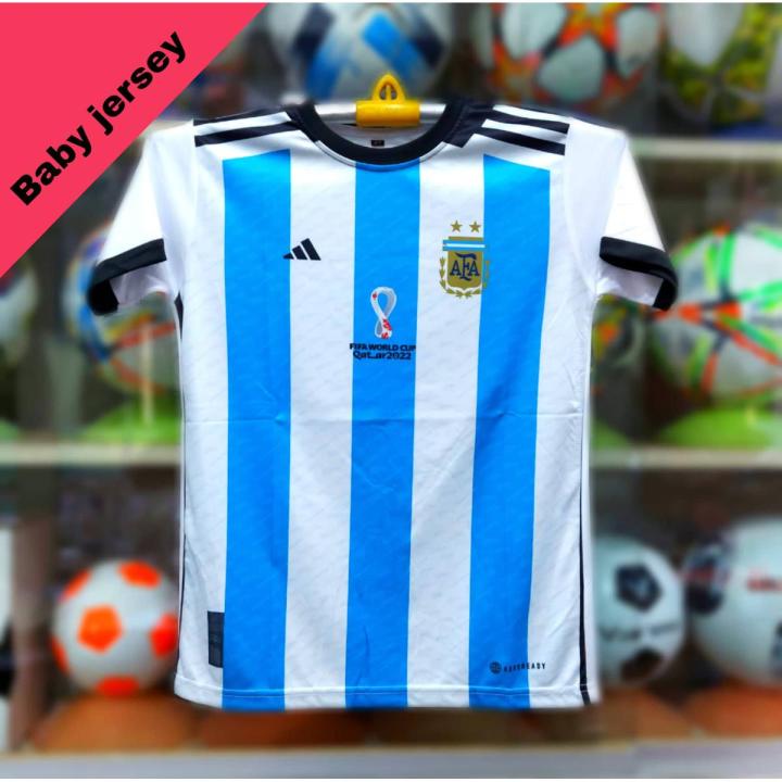Baby Argentina Football Home Jersey Qatar World Cup 2022 - Argentina Jersey