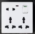8 Pin Multi Socket Multi Function Universal Wall Switch Socket.