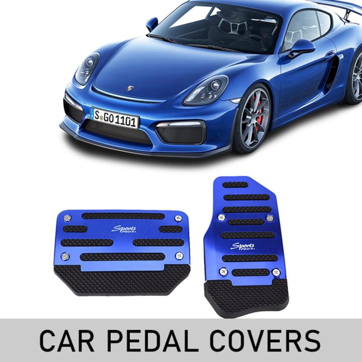 Car Pedal Cover Universal Fit - Fits in any Auto Gear Car - Blue Pedal Cover Easier Installation Pedal Cover Car Accessories  Car Charger Car Dashboard Spray Car Modification Car Interior Decoration