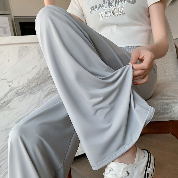 Narrow%20Ice%20Silk%20Sun-Proof%20Wide-Leg%20Pants%20Women's%20Summer%20High%20Waist%20Drape%20Cool%20Pants%20Thin%20Slimming%20Straight-Leg%20Pants%20Casual%20Pants%20-%20Image%204
