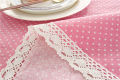 White Dot Lace Tablecloth 100x140cm Polyester Cotton Table Cloth Table Runner for Wedding Dining New Year Xmas Cover Towel Table Covers. 