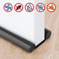 Windproof Seal Strip Draught Excluder Door Bottom Guard, Double Protector, Dust-proof, Soundproof, Energy-saving EVA Material, 95cm Size. 