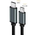 USB C to Micro USB Cable Short USB Type C to Micro USB OTG sync data fast charging cable for Samsung Galaxy S22 S21 Macbook pro. 