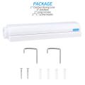 10 Feet Automatic Telescopic Clothesline 4 Wires Wall Mounted Retractable Laundry Hanger Indoor Drying Rack Towel with Hook. 