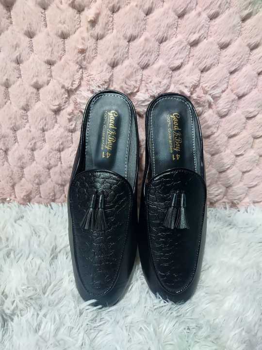 THE LATEST COLLATION AR NEW  Half Shoe Black Color For Men