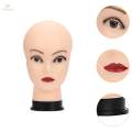 Bald Mannequin Head Freestanding Display Practice Display Head Model for Display Hat. 