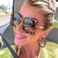 Luxury Square Sunglasses Women Vintage Oversized Gradient Sun Glasses Shades Female Fashion Designer Black Mirror Oculos De Sol. 