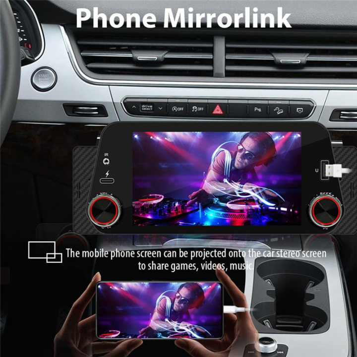Single%20Din%20Car%20Stereo%20Car%20Stereo%20Car%20Radio%20with%20Wireless%20CarPlay/Android%20Auto,%20Touchscreen%20Radio,%20Bluetooth,%20Backup%20Camera,%20Mirror-Link%20-%20Image%207