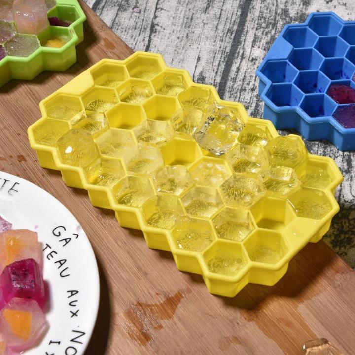 Silicone%20Ice%20Cube%20Tray%20With%20Lid,%20Honeycomb%20Shape%20(1%20Pics)%20-%20Image%204