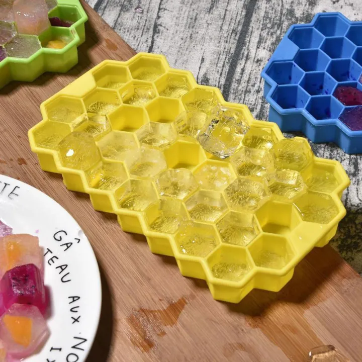 Silicone%20Ice%20Cube%20Tray%20With%20Lid,%20Honeycomb%20Shape%20(1%20Pics)%20-%20Image%204