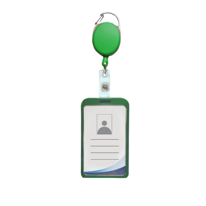 Metal%20ID%20Card%20Holder%20with%20Badge%20Reel%20-%20Green%20-%20Image%202