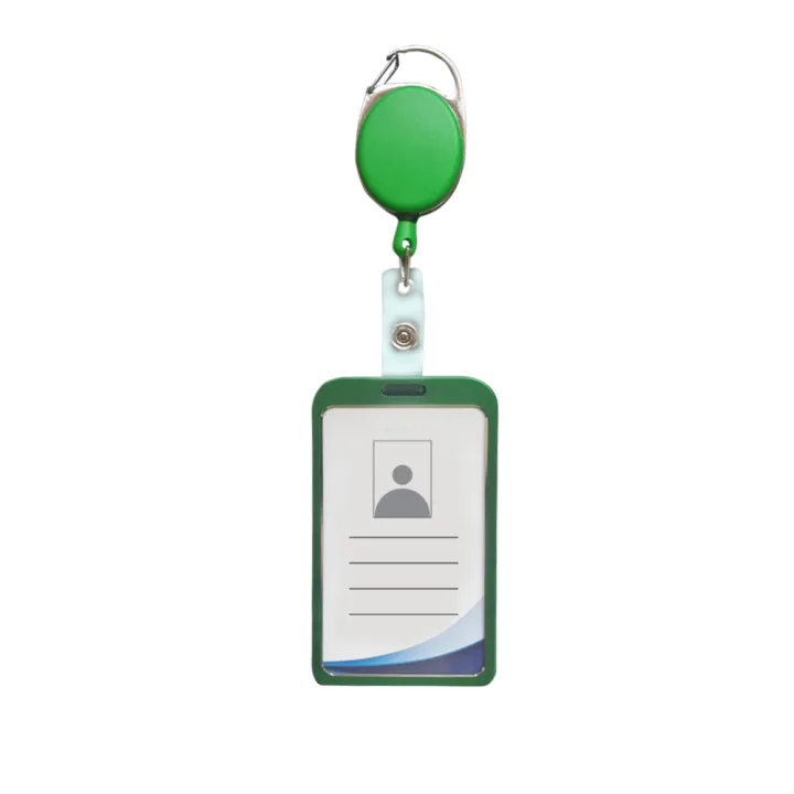 Metal%20ID%20Card%20Holder%20with%20Badge%20Reel%20-%20Green%20-%20Image%202