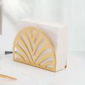 Tabletop Tissue Dispenser Napkin Holder Hollow Stainless Steel Tissue Dispenser Tissue Boxes for Home Countertop Decor VC. 