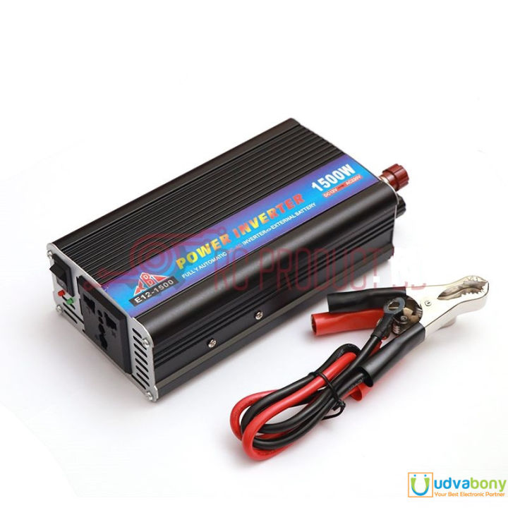 Solar Home Power Inverter 1500W Peak 12V DC To 220V AC Output Pure Sine Wave Converter AC Transmitter Charger Power Supply On-Board Charger Switch