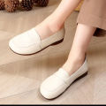 Dragonfly Mom Shoes Middle-Aged and Elderly Leather Spring and Autumn Single-Layer Shoes Middle-Aged Soft Bottom Non-Slip Women's Shoes New Comfort Leather Shoes. 