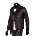The Walking Dead Negan Cosplay Jacket Punk Men PU Leather Jacket Motorcycle Fashion Slim Fit Leather Coat.