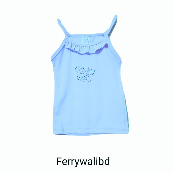 Fashionable%203%20pcs%20Girls%20Summer%20Fancy%20Frock%20/%20Baby%20Girl%20Tops%20(Multicolor)%20tantop%20-%20Image%208