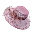 Floral Organza Wide Brim Church Kentucky Derby Fascinator Lady Tea Party Sun Beach Hat Women elegant Cap. 