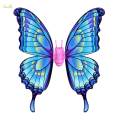 Easter Electric Fairy Wing with Light with Music Moving Butterfly Wing Blue.