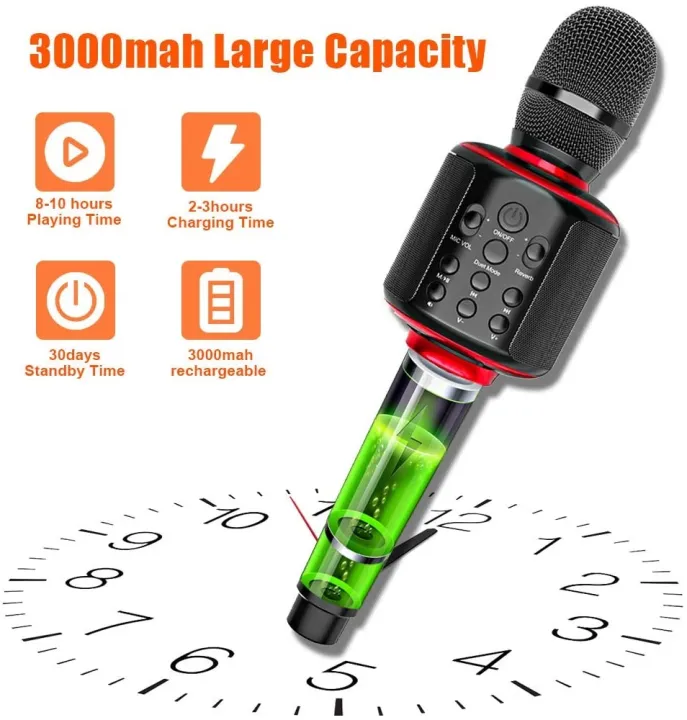 GOODAAA%202Pack%20Wireless%20Karaoke%20Microphone%203%20in%201%20Portable%20Bluetooth%20Karaoke%20Mic%20Speaker%20for%20Phone%20Home%20Party%20-%20Image%204