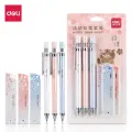 Deli 33125 Mechanical Pencil 0.5mm 3 pcs with 3 pcs lead combo pack. 