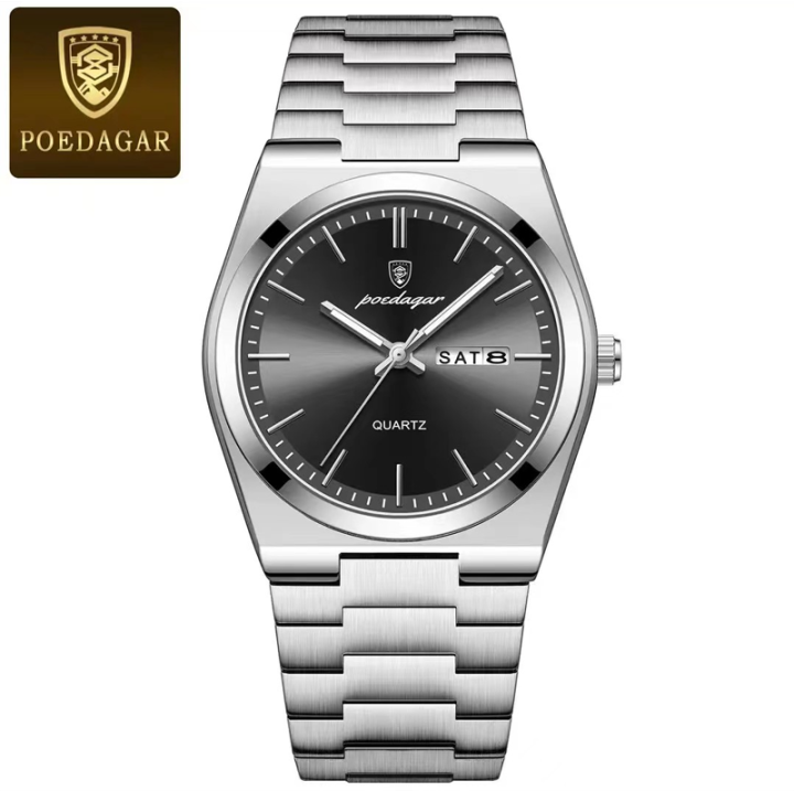 POEDAGAR%20930%20Luxury%20Watch%20For%20Men%20Waterproof%20Luminous%20Date%20Week%20Stainless%20Steel%20Casual%20Quartz%20Men's%20Watch%20-%20Image%202