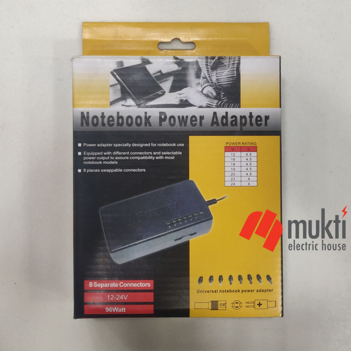 12V to 24V 4.5A AC to DC Notebook Power Supply Adapter Universal High Quality Laptop Charger Switch Converter Motor Led CCTV Acer ASUS Thinkpad Lenovo Sony Toshiba Samsung