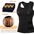 Slimming Body with Adjustable Waist Trimmer Belt Neoprene Sweat Vest Workout Corset for Weight Loss. 