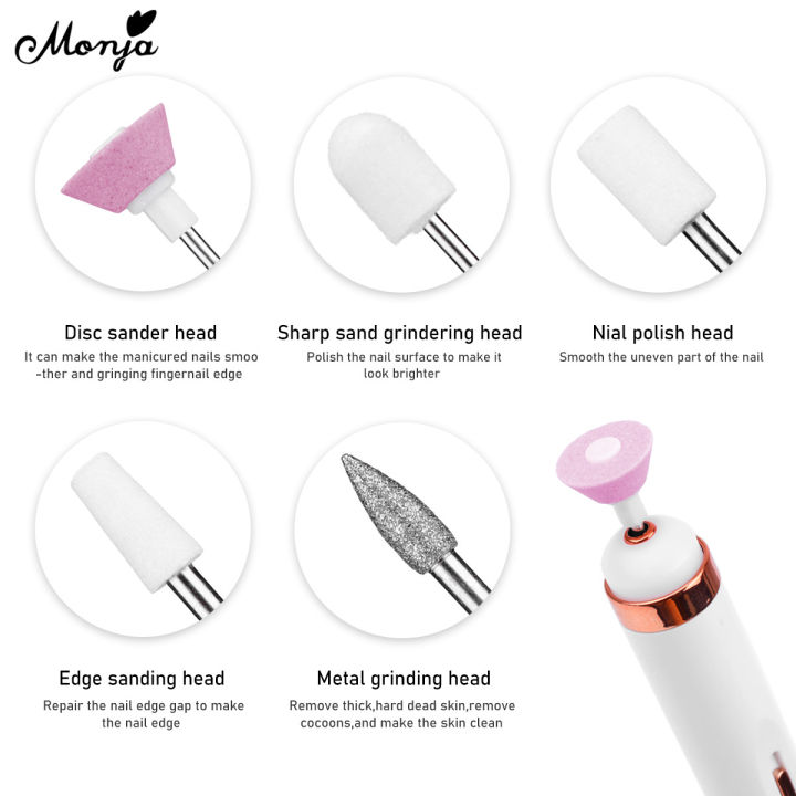 Monja%20Nail%20Art%20Drill%20Machine%20White%20and%20Lightpink%202W%EF%BC%8C%20Rosegold-5W%EF%BC%8CUSB%20Electric%20Acrylic%20False%20Nails%20Tips%20Grinder%20Cuticle%20Softener%20Sanding%20Grit%20Polishing%20Sander%20Bits%20Set%20Manicure%20Pedicure%20Care%20Portable%20Tools%20Devices%20-%20Image%209