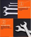 Harden 8 x 9mm Dulley Spanner Double Open End Spanner Wrench 541208. 