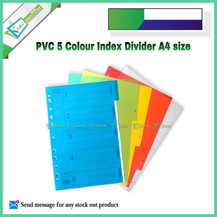 A4 Assorted 10 Color index divider | Daraz.com.bd