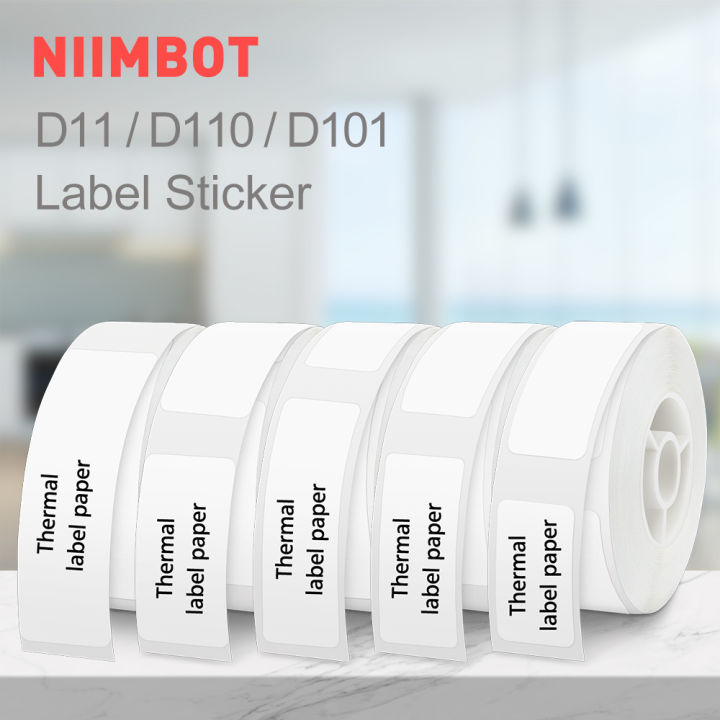 Niimbot D11 D110 D101 Label Paper White Label Sticker 12*50mm 15*30mm 12*40mm Niimbot D11 Thermal Paper for Niimbot Label Maker minghao