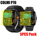 5PCS Film For COLMI P76 Smart Watch Screen Protector Cover HD TPU Films. 